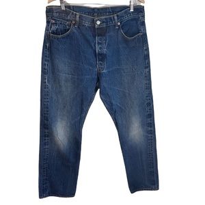 Vintage Levi’s 501 XX Medium Wash Straight Leg Denim Button Fly Jeans 38